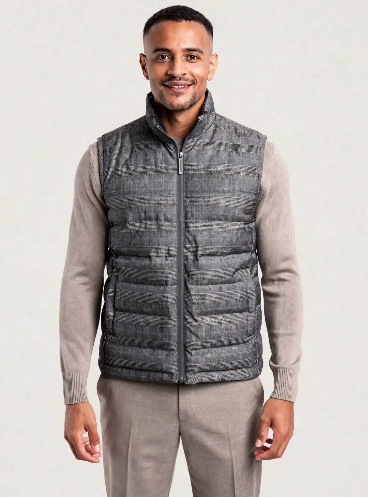 Doudoune Shutton Blue Noir Sans Capuche