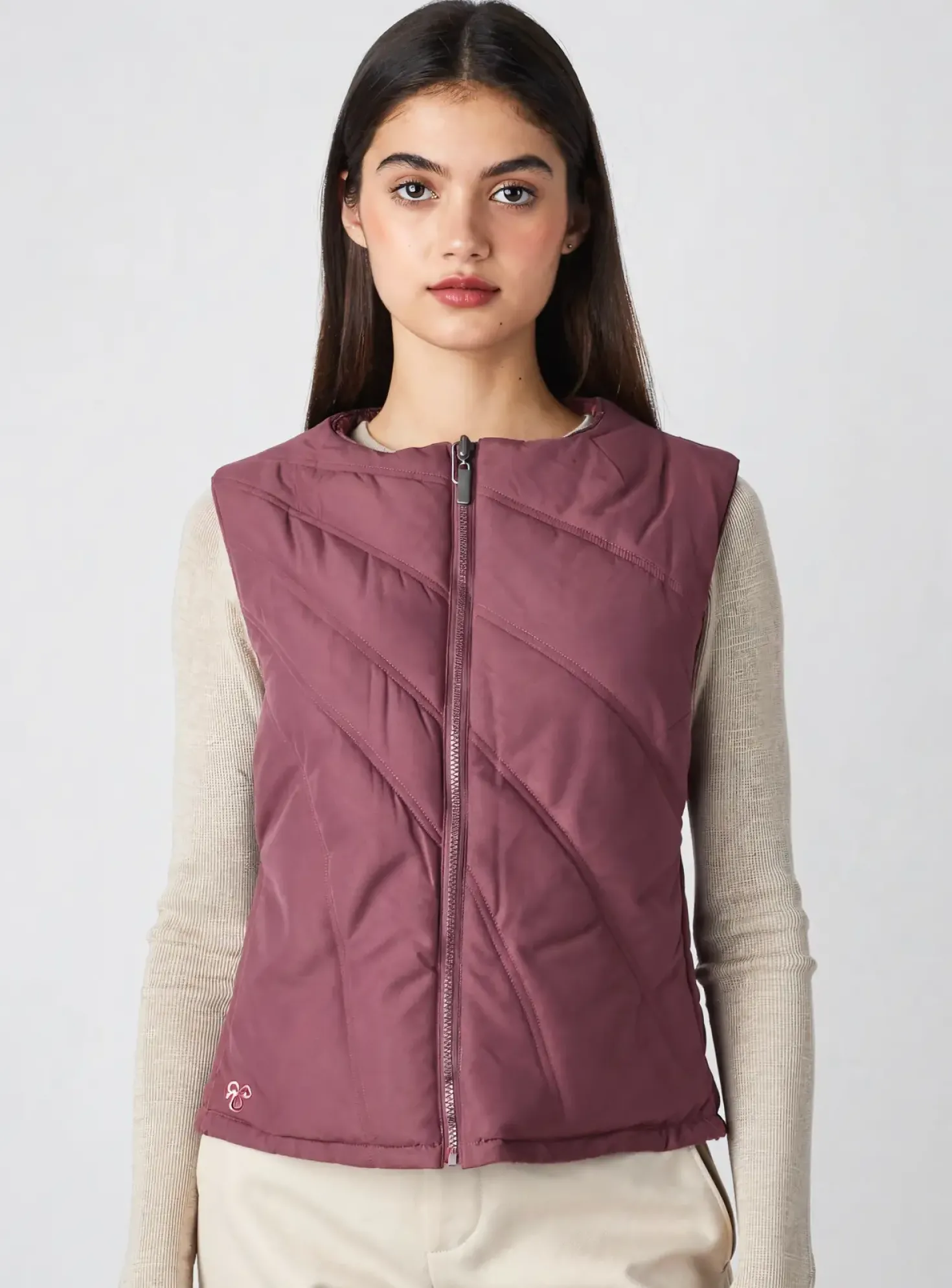 Doudoune S Violet Sans Capuche