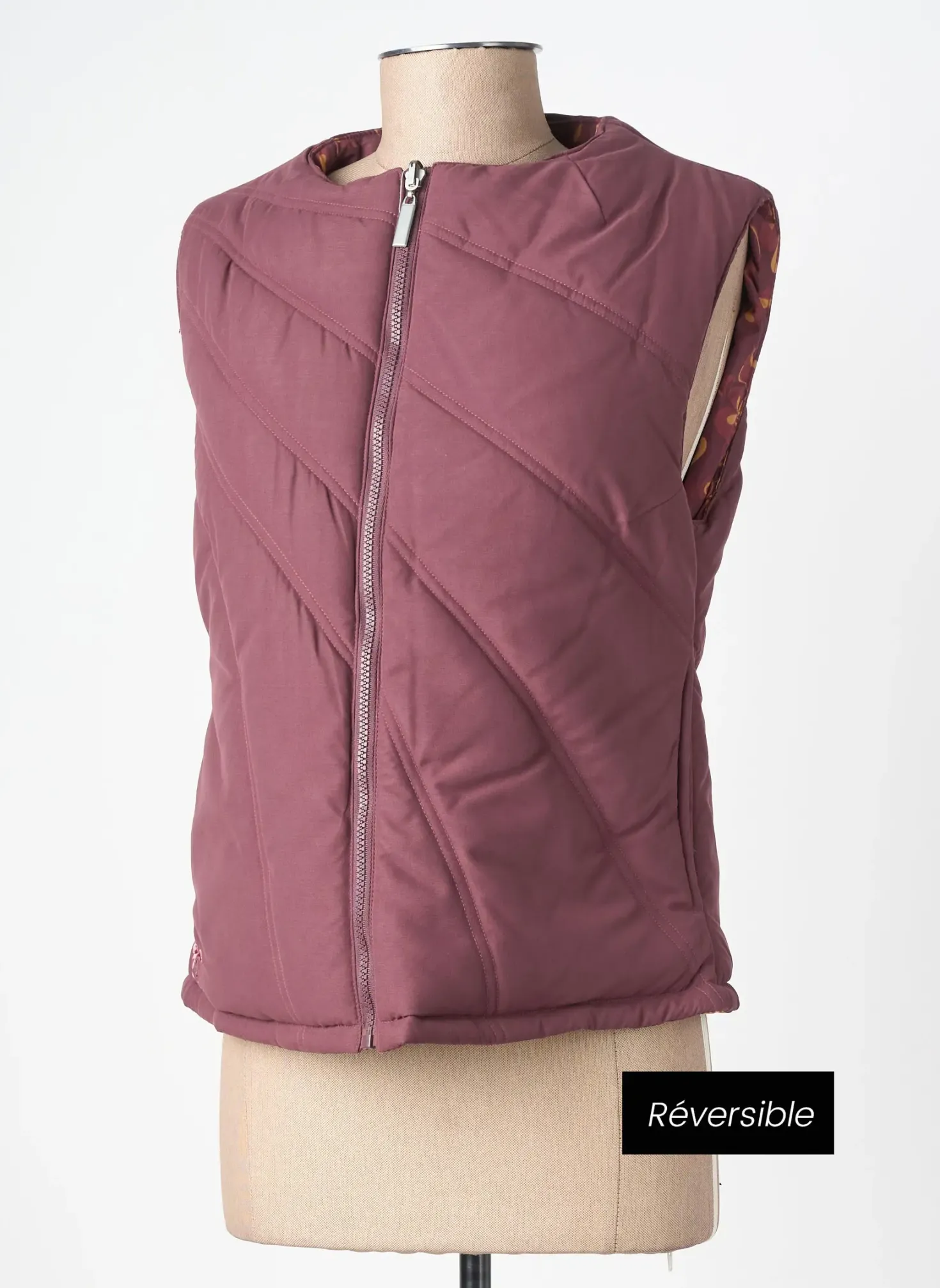 Doudoune S Violet Sans Capuche