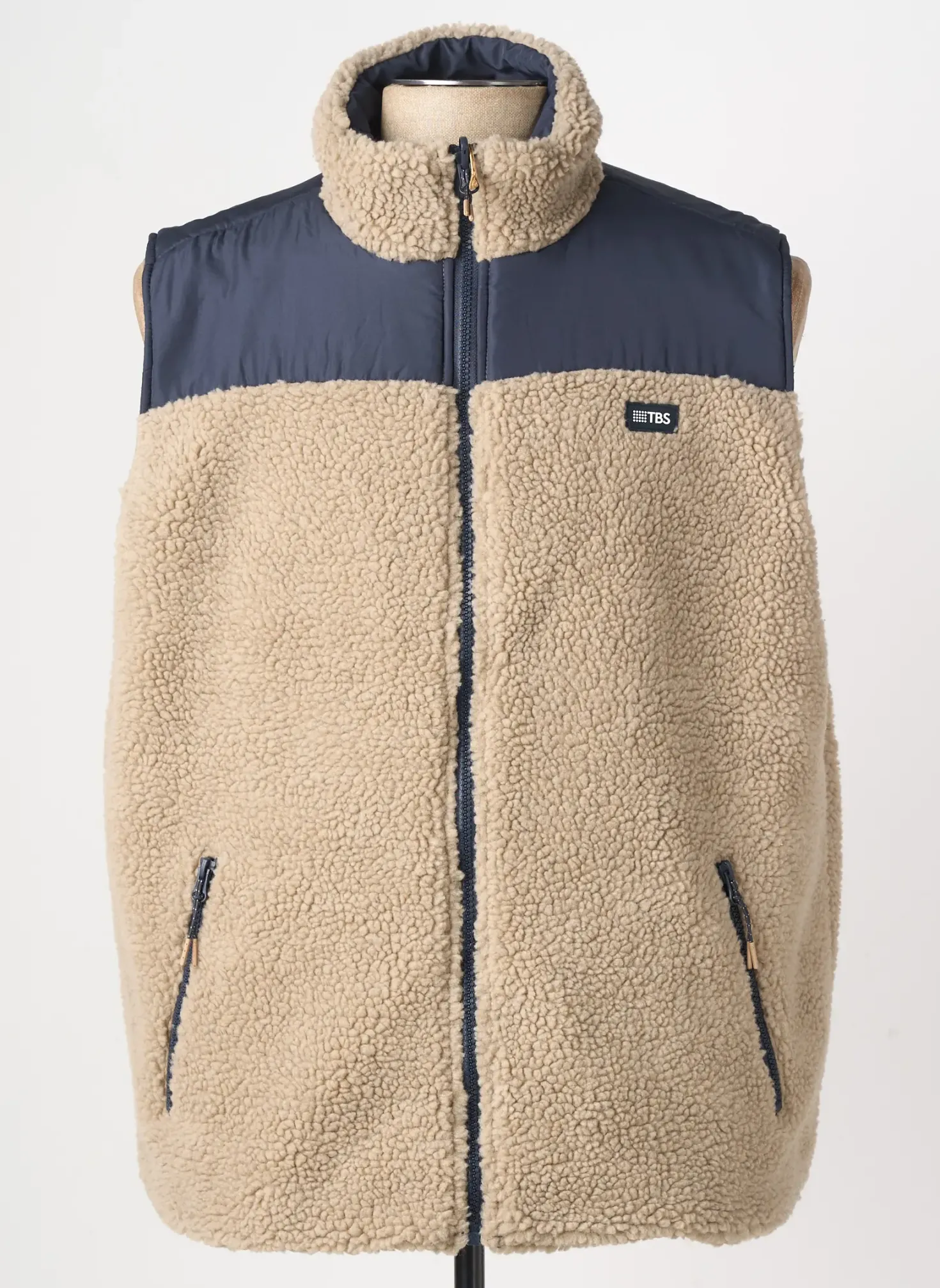 Doudoune Tbs Bleu Sans Capuche