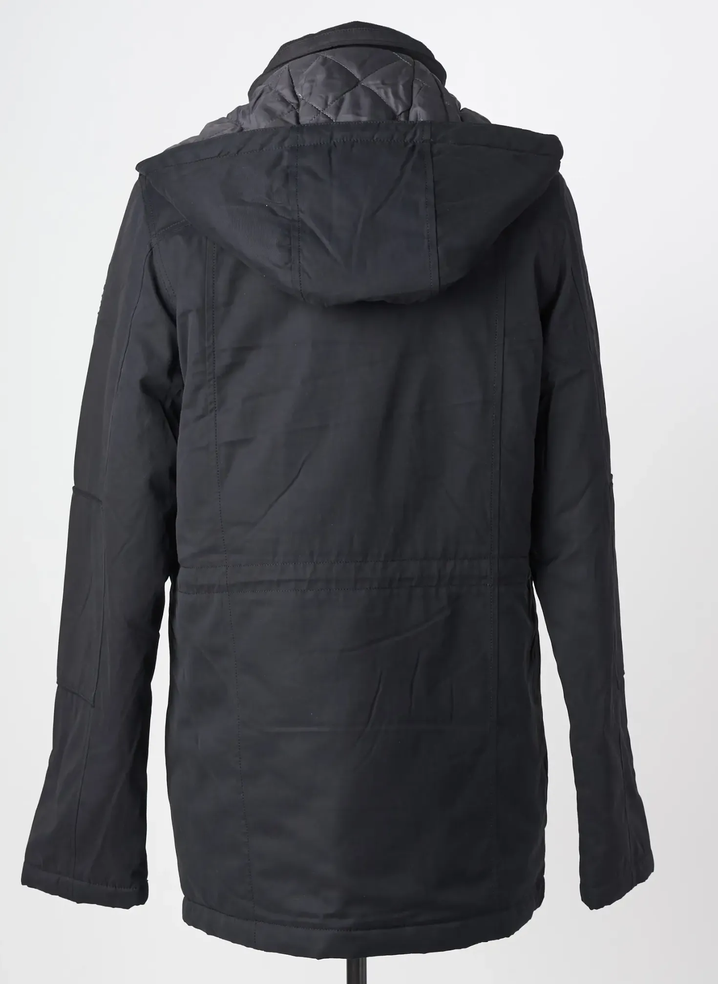 Doudoune Tbs Noir A Capuche