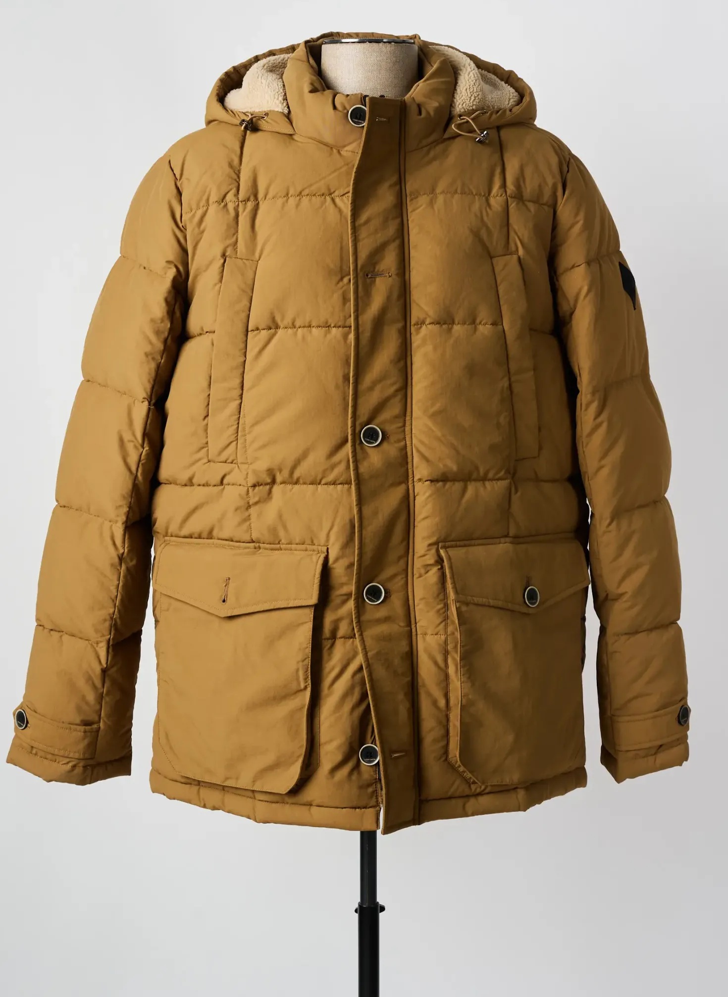 Doudoune Teddy Smith Marron A Capuche