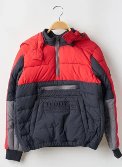 Doudoune Teddy Smith Rouge A Capuche