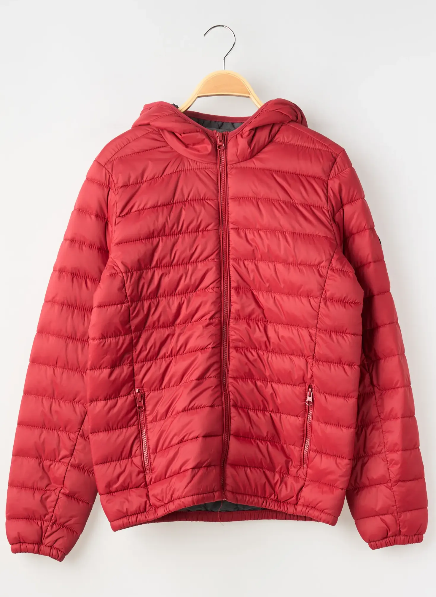 Doudoune Teddy Smith Rouge A Capuche