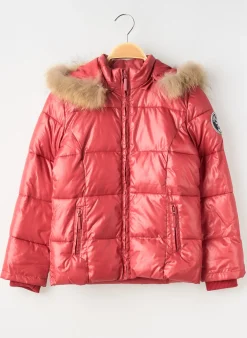 Doudoune Teddy Smith Rouge A Capuche