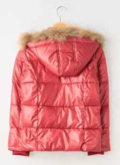 Doudoune Teddy Smith Rouge A Capuche