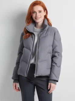 Doudoune U.s. Polo Assn Gris Sans Capuche