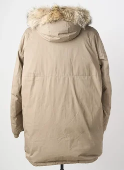 Doudoune Yves Salomon Beige A Capuche