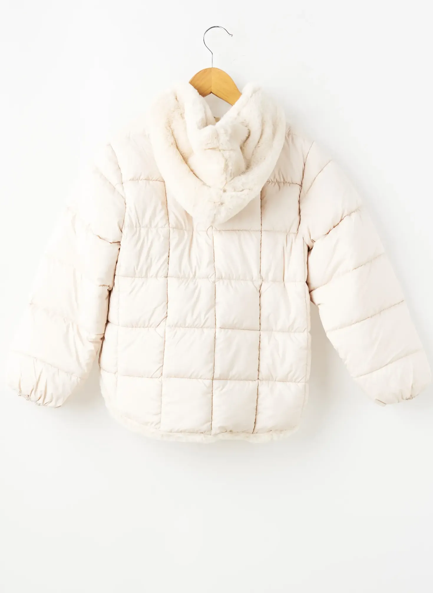 Doudoune Zy Beige A Capuche
