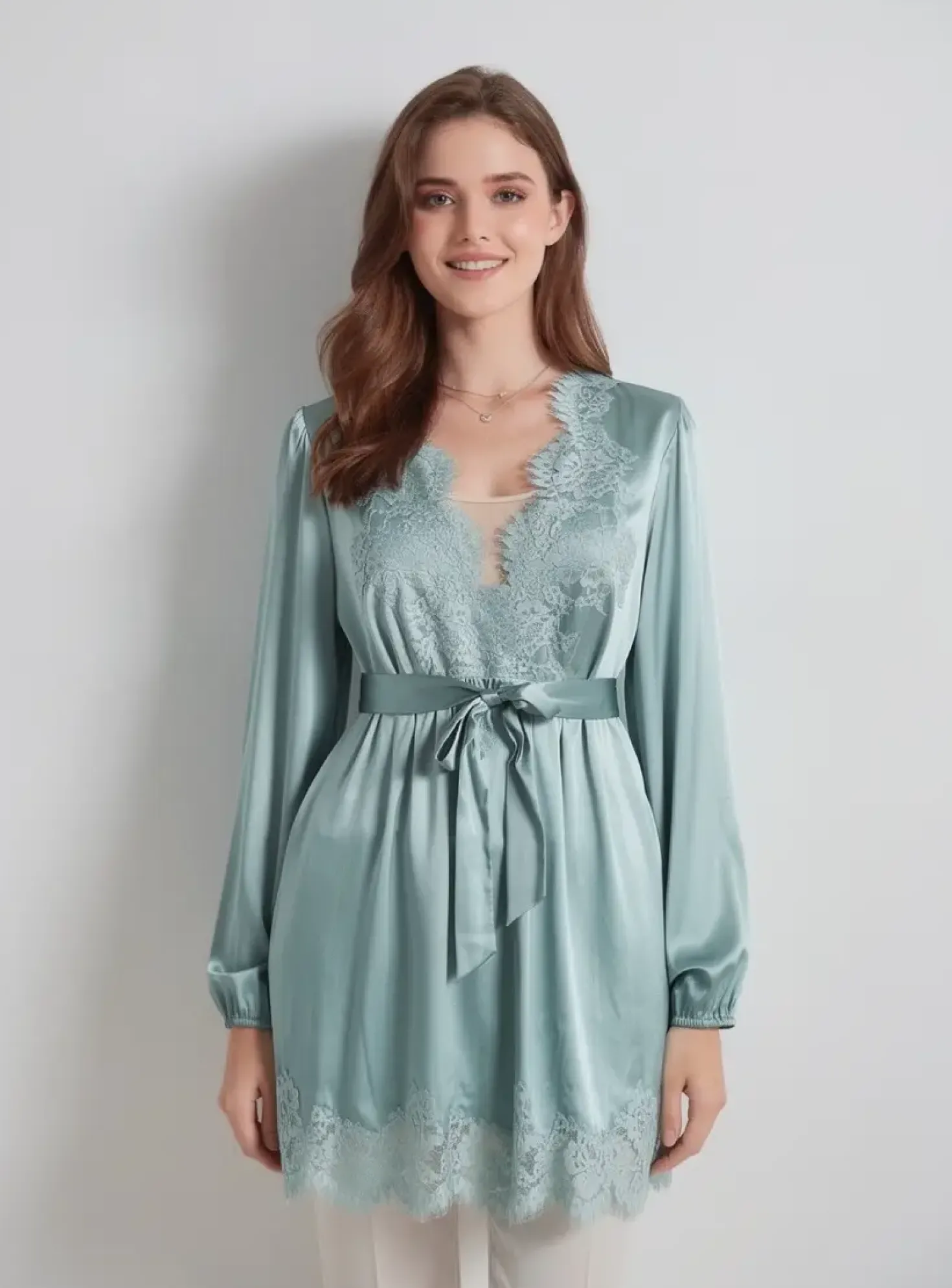 Déshabillé Marjolaine Bleu