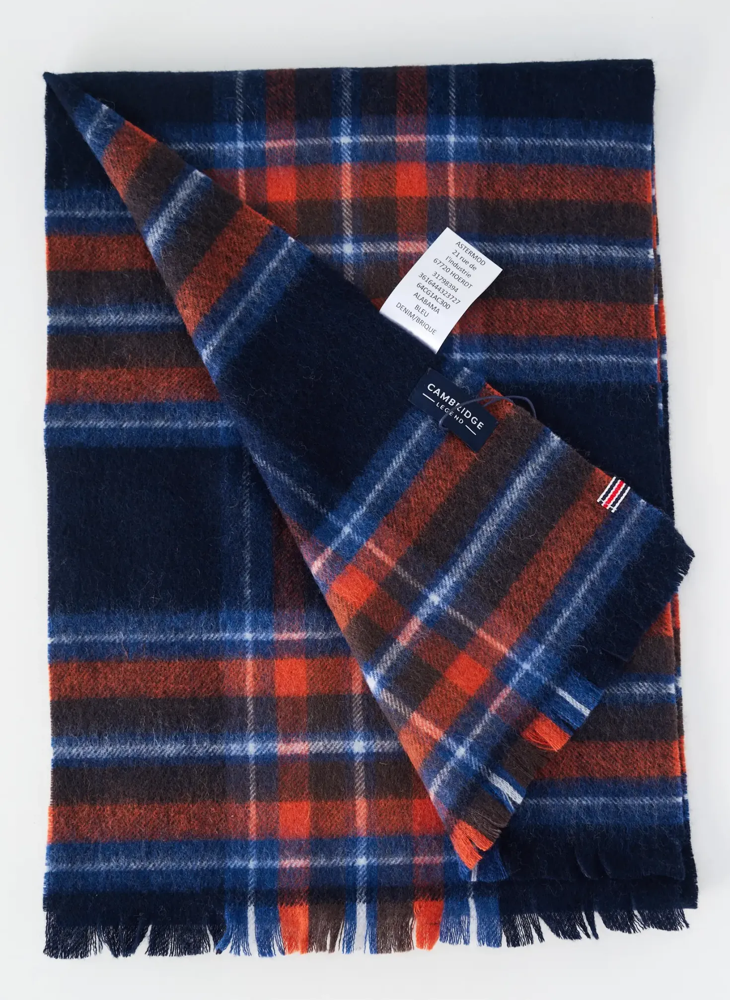 Echarpe Cambridge Bleu