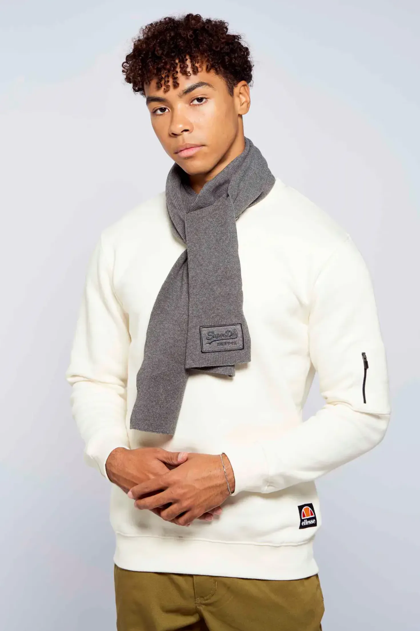 Echarpe Superdry Gris