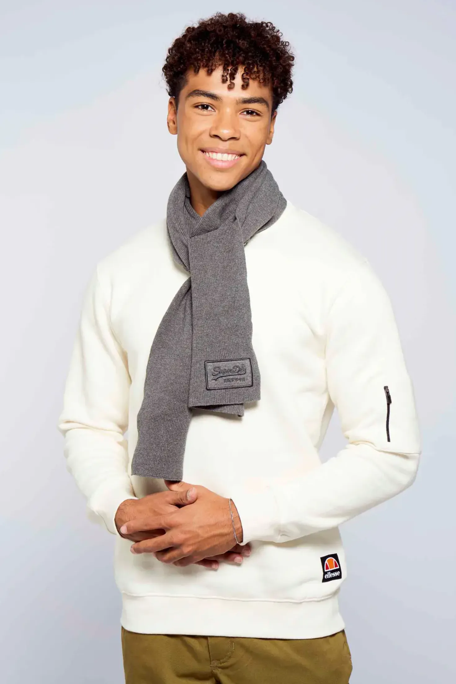 Echarpe Superdry Gris