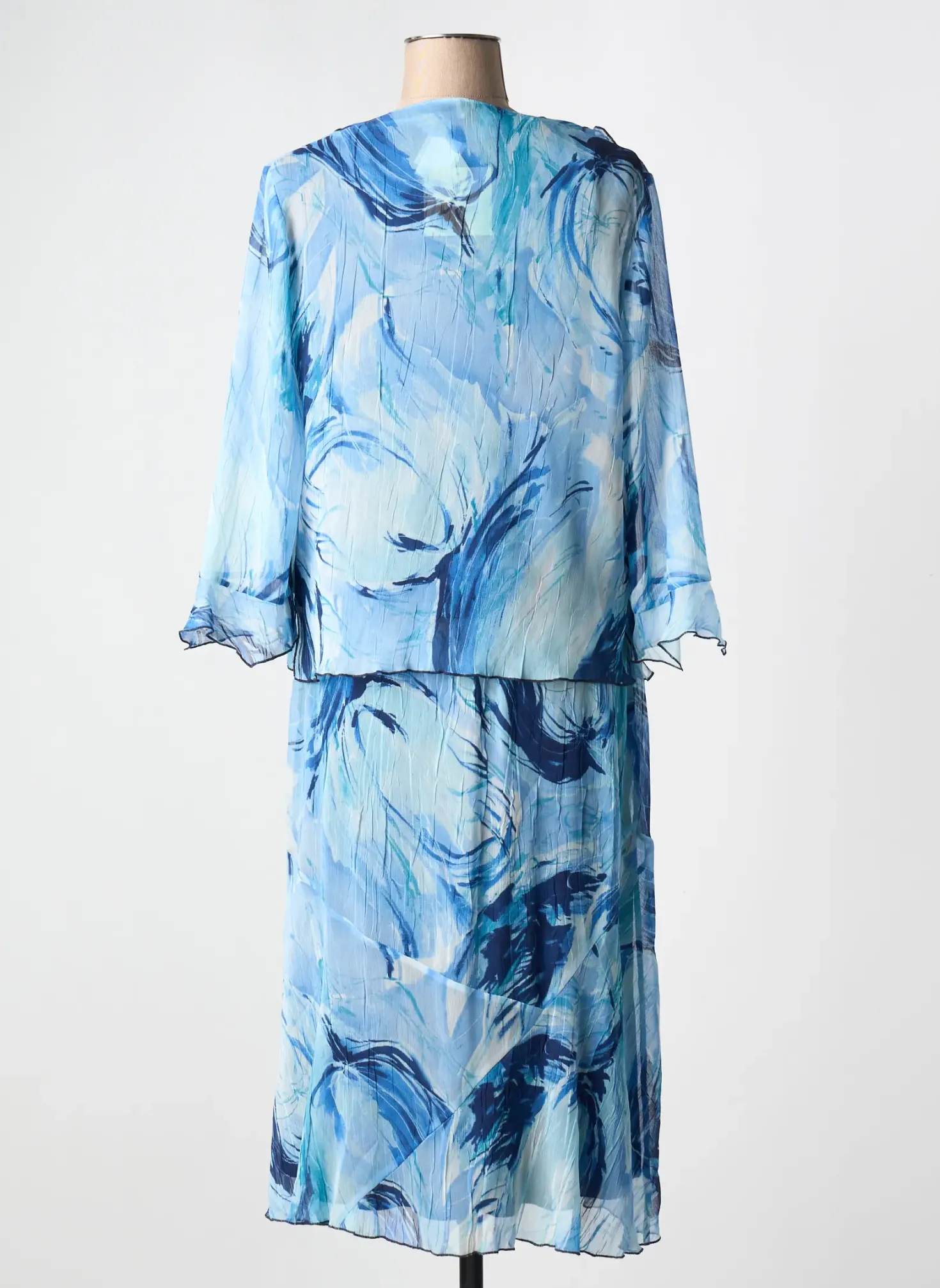 Ensemble Jupe France Rivoire Bleu