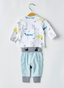 Ensemble Pantalon Baby Bol Bleu