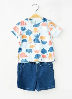 Ensemble Short Boboli Bleu