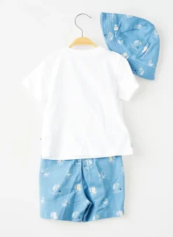 Ensemble Short Mayoral Bleu