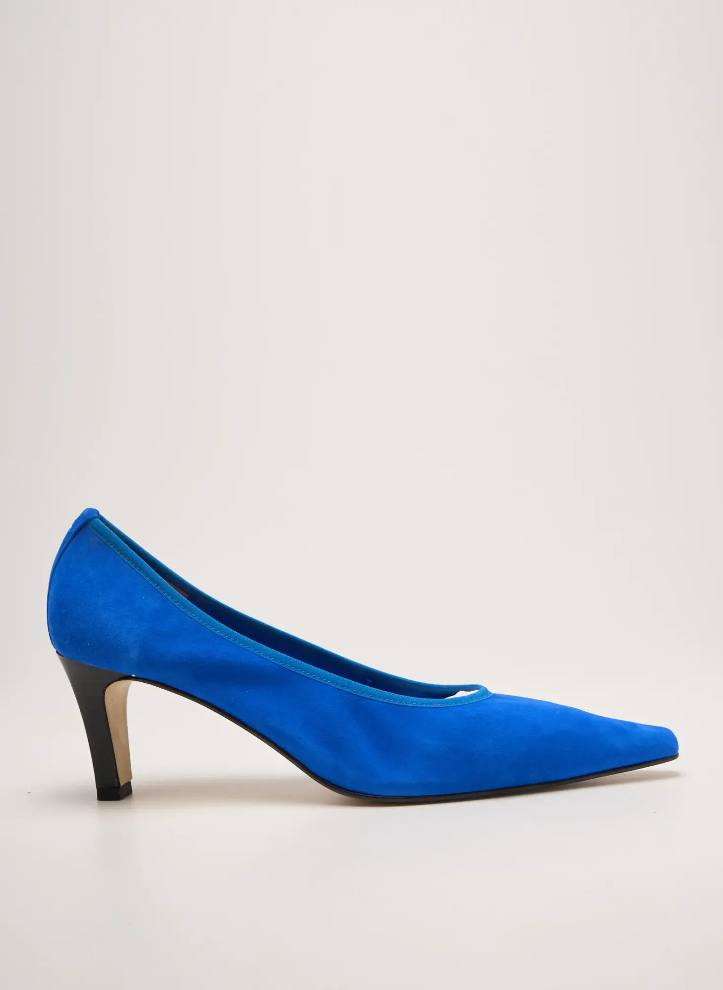 Escarpins Andrea Daphane Bleu Talon De 7 À 9cm