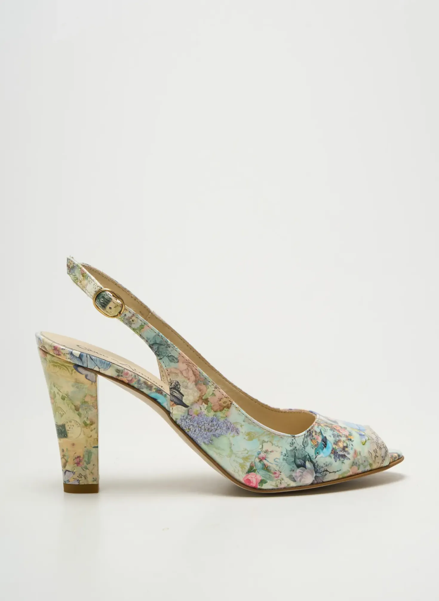 Escarpins Coco Et Abricot Beige Talon De 7 À 9cm