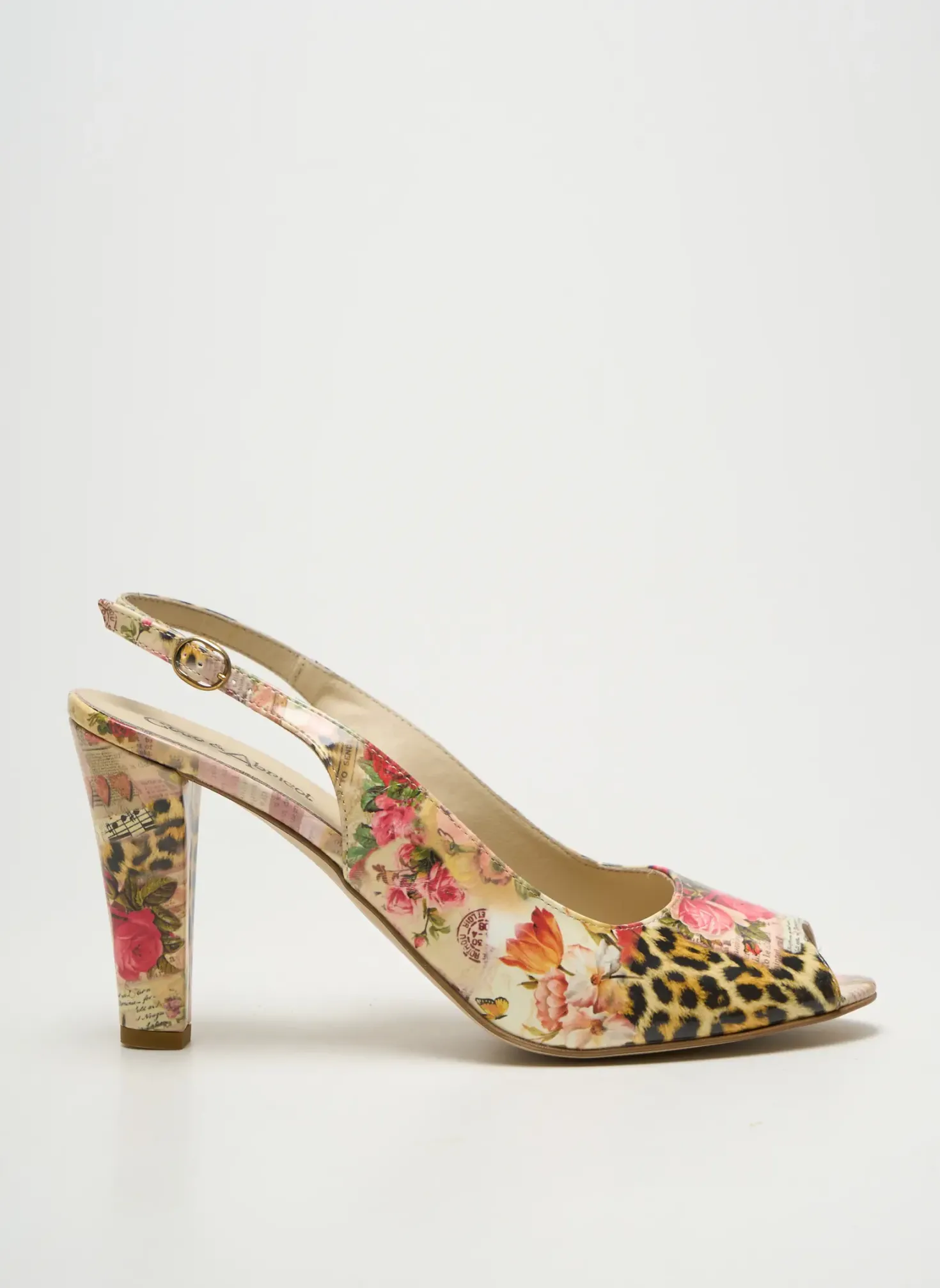Escarpins Coco Et Abricot Beige Talon De 7 À 9cm