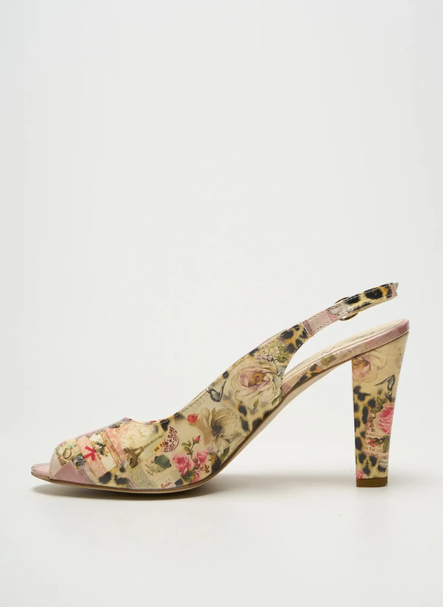 Escarpins Coco Et Abricot Beige Talon De 7 À 9cm
