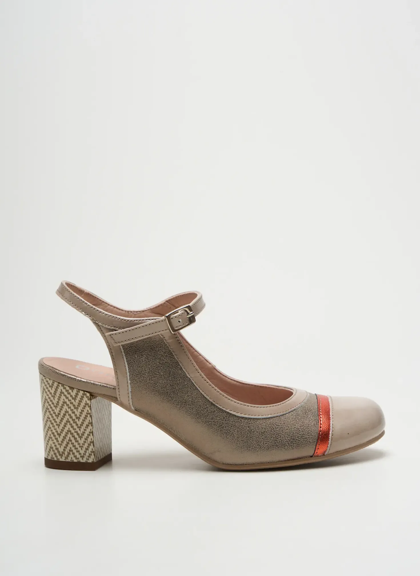 Escarpins Dorking Beige Talon De 4 À 6cm