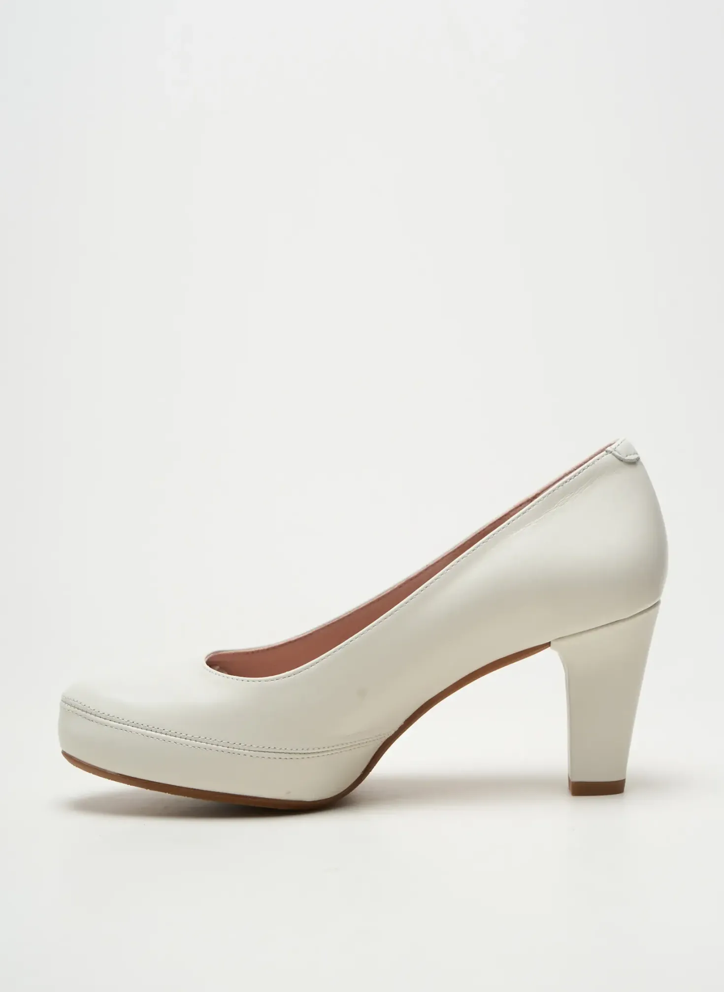 Escarpins Fluchos Blanc Talon De 7 À 9cm