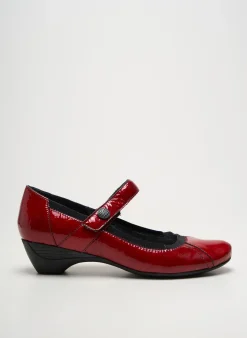 Escarpins Geo-reino Rouge Talon De 4 À 6cm