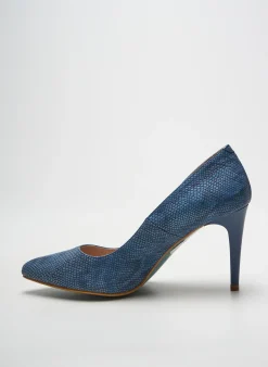 Escarpins Giulia Bleu Talon De 7 À 9cm