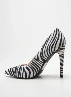 Escarpins Ideal Shoes Blanc Talon Haut De 10cm Et Plus