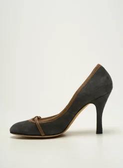 Escarpins Mina Buenos Aires Gris Talon De 7 À 9cm