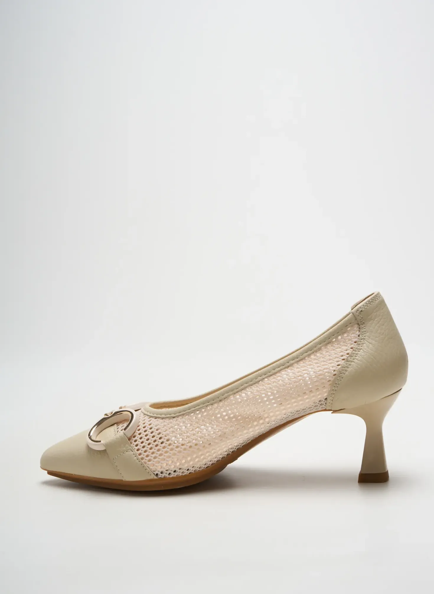Escarpins Mlv Beige Talon De 4 À 6cm
