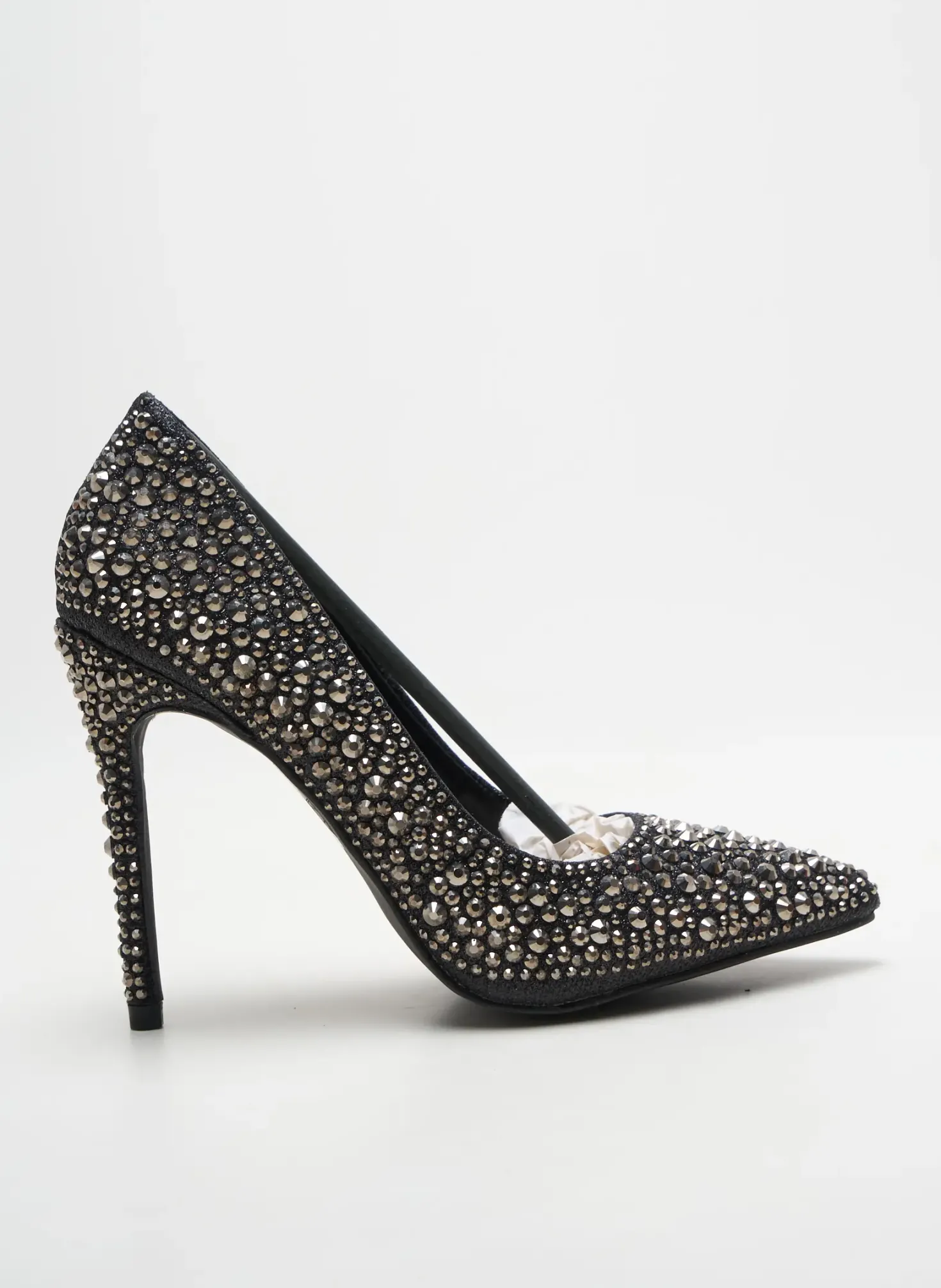 Escarpins Moow Noir Talon Haut De 10cm Et Plus