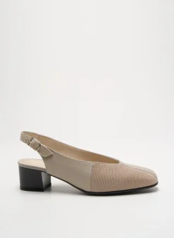 Escarpins Ombelle Beige Talon De 4 À 6cm