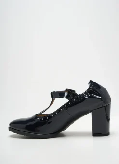 Escarpins Santafe Noir Talon De 7 À 9cm