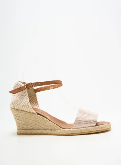 Espadrilles Bella Storia Beige Talon De 7 À 9cm