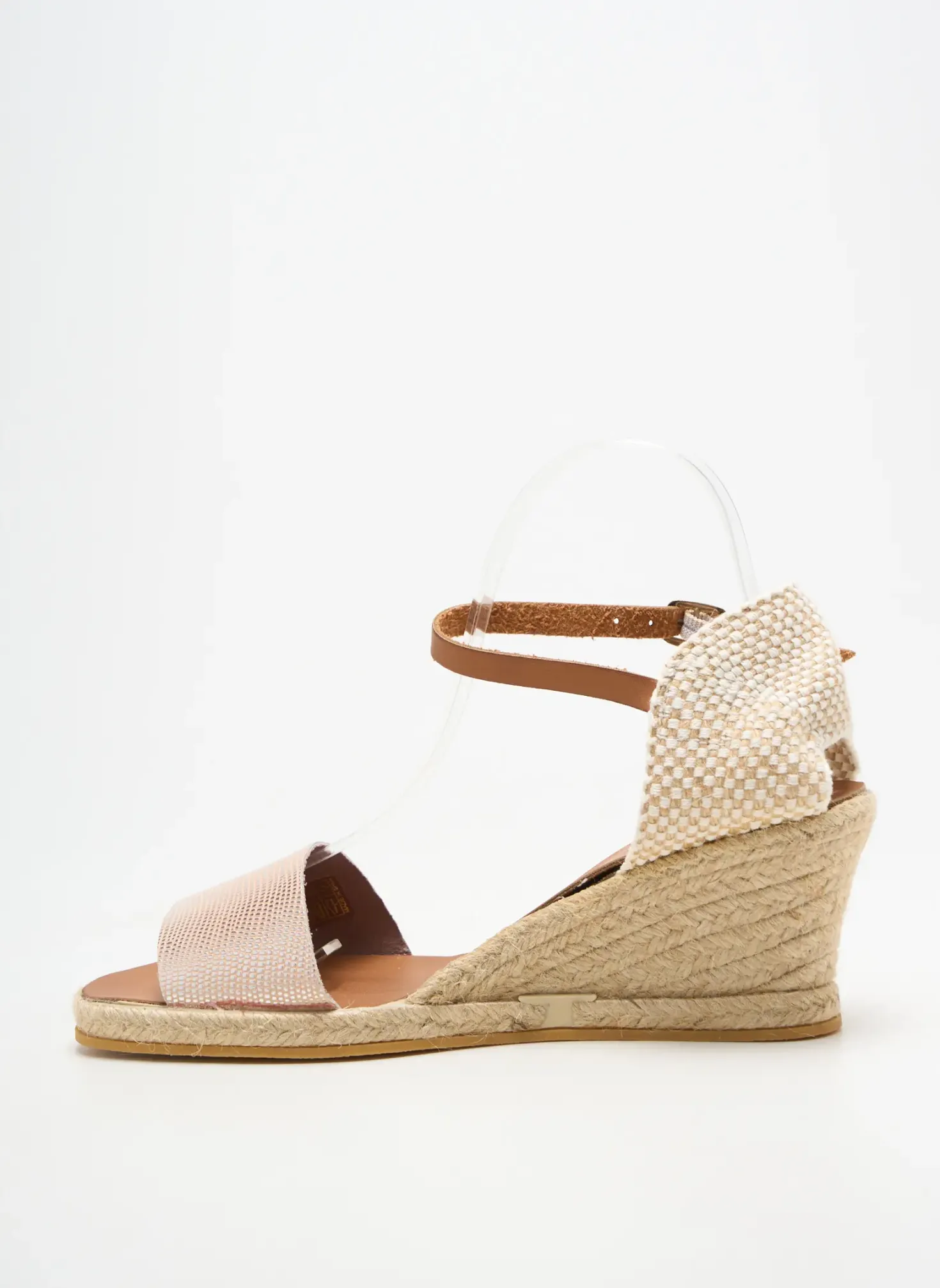 Espadrilles Bella Storia Beige Talon De 7 À 9cm