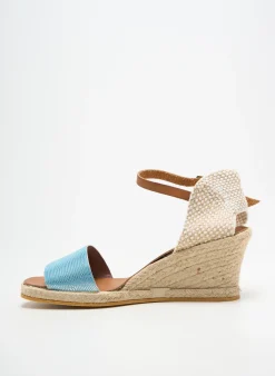 Espadrilles Bella Storia Bleu Talon De 4 À 6cm