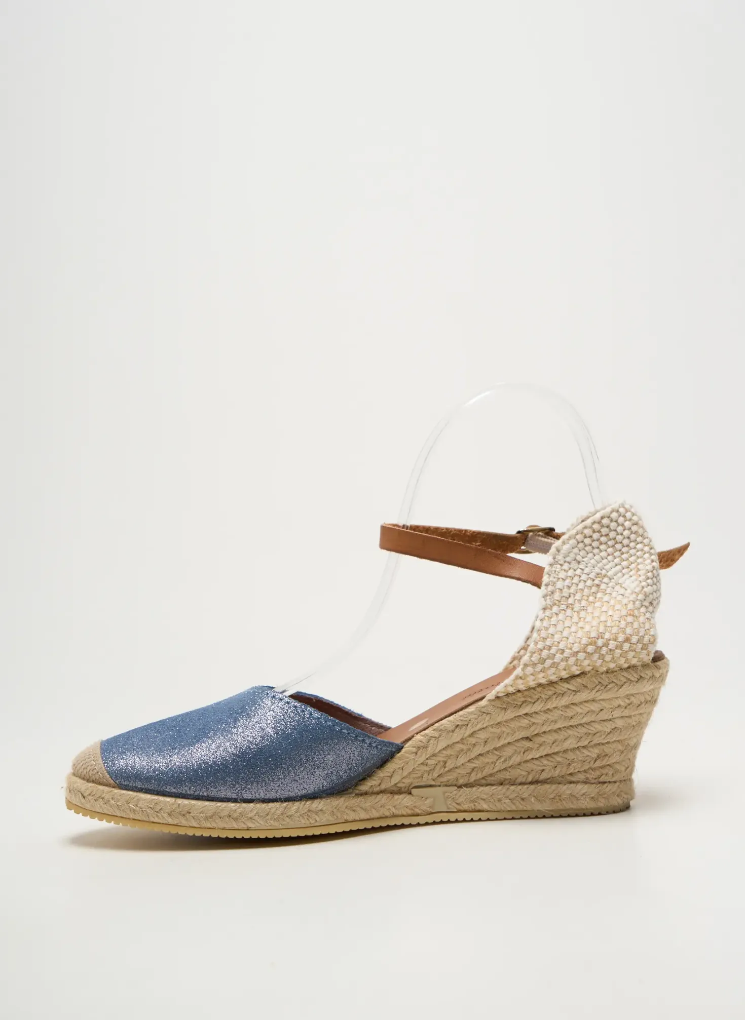 Espadrilles Bella Storia Bleu Talon De 4 À 6cm