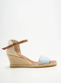Espadrilles Bella Storia Bleu Talon De 4 À 6cm