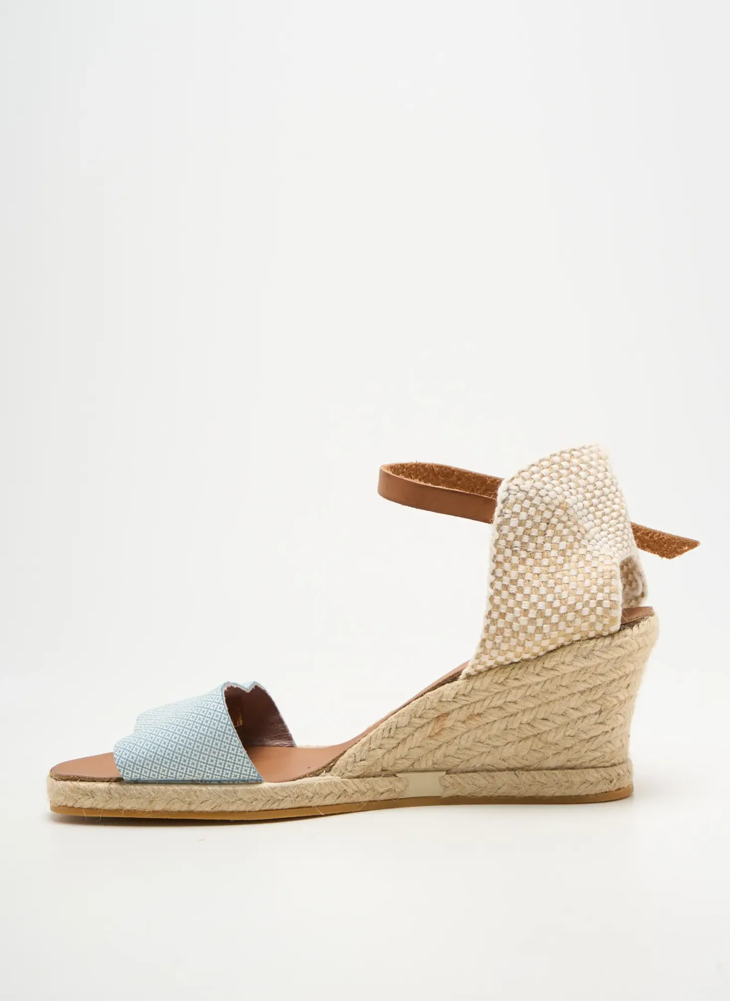 Espadrilles Bella Storia Bleu Talon De 4 À 6cm