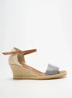 Espadrilles Bella Storia Noir Talon De 4 À 6cm