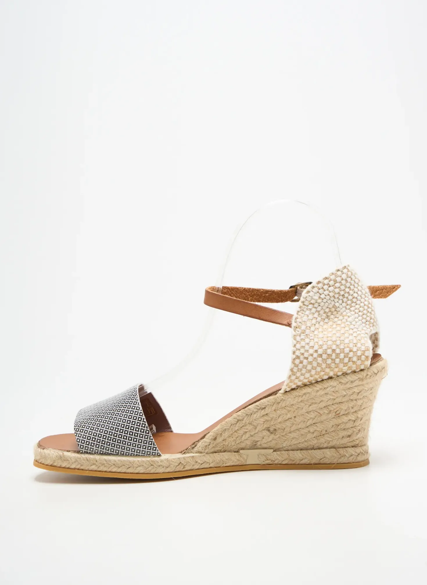 Espadrilles Bella Storia Noir Talon De 4 À 6cm