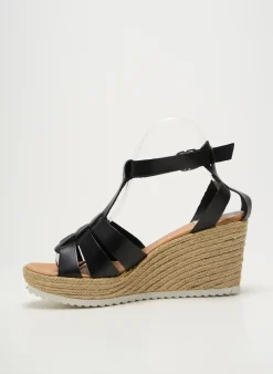 Espadrilles Bella Storia Noir Talon De 7 À 9cm