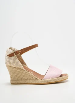 Espadrilles Bella Storia Rose Talon De 4 À 6cm