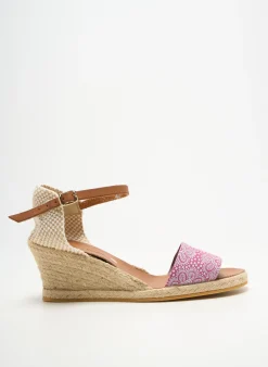 Espadrilles Bella Storia Rose Talon De 7 À 9cm