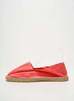 Espadrilles Cala 1789 Orange Talon Plat Jusqu'à 3cm