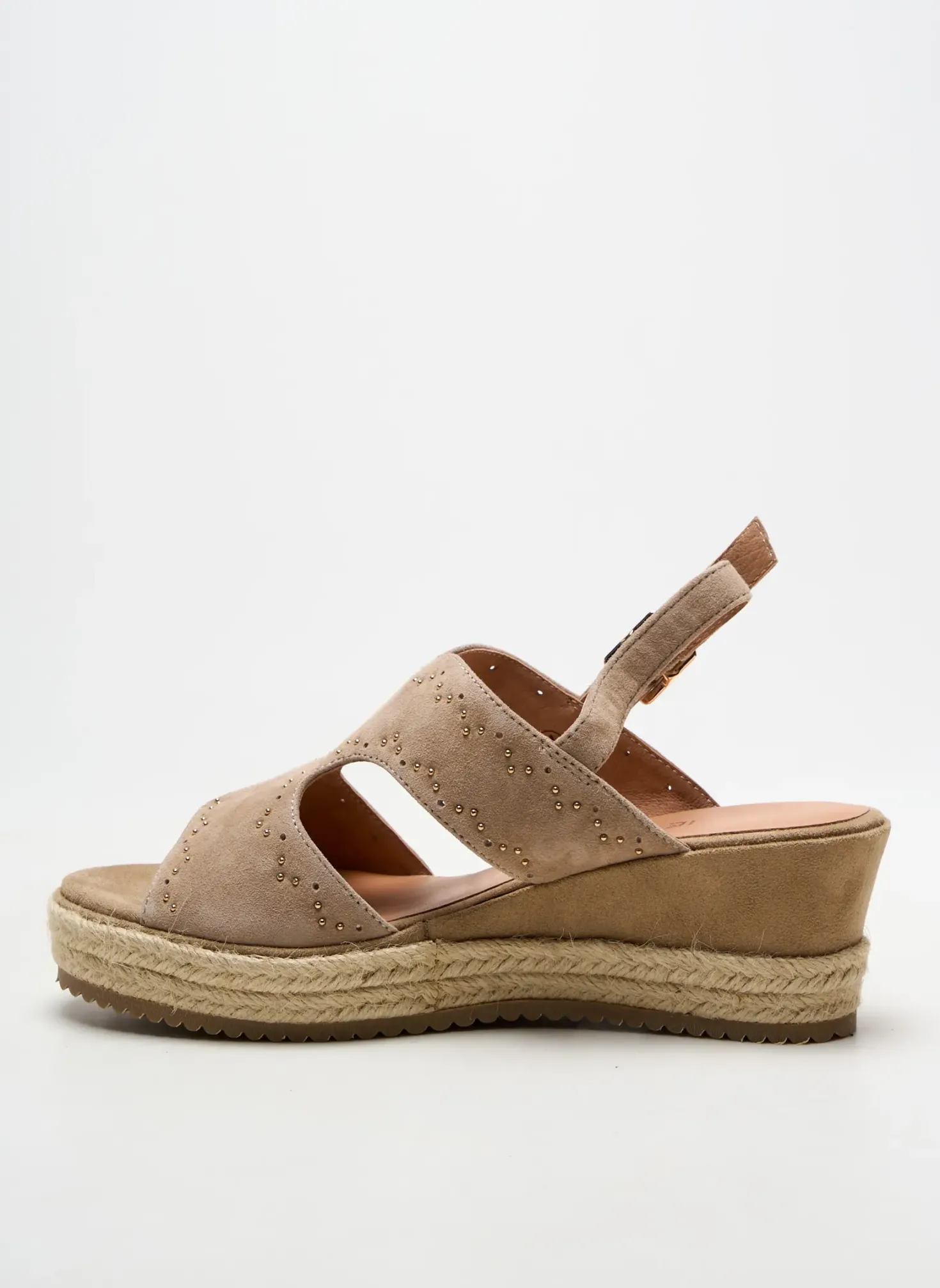 Espadrilles Emilie Karston Beige Talon De 4 À 6cm