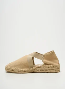 Espadrilles Emma Beige Talon Plat Jusqu'à 3cm