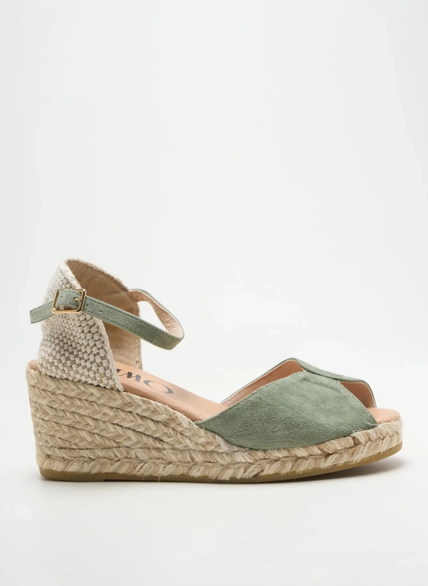 Espadrilles Gaimo Vert Talon De 7 À 9cm